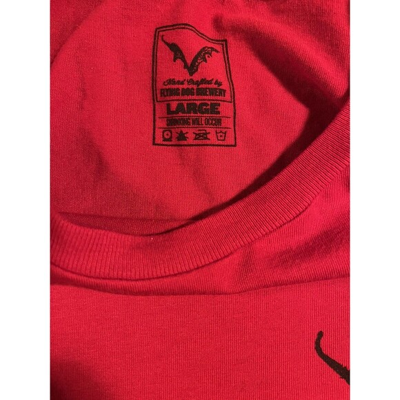 Flying Dog Brewery Red Maryland Short Sleeve T-Shirt Tee LARGE Beer IPA Flag MD - Picture 5 of 7